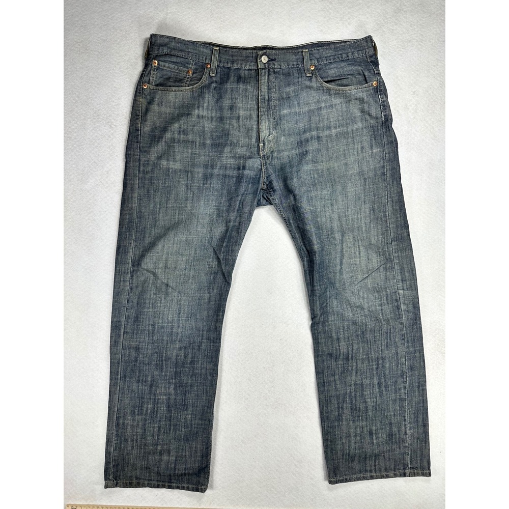 Levis 569 Loose Straight Jeans Mens 40x32 Blue Denim Medium Wash 00569-0133